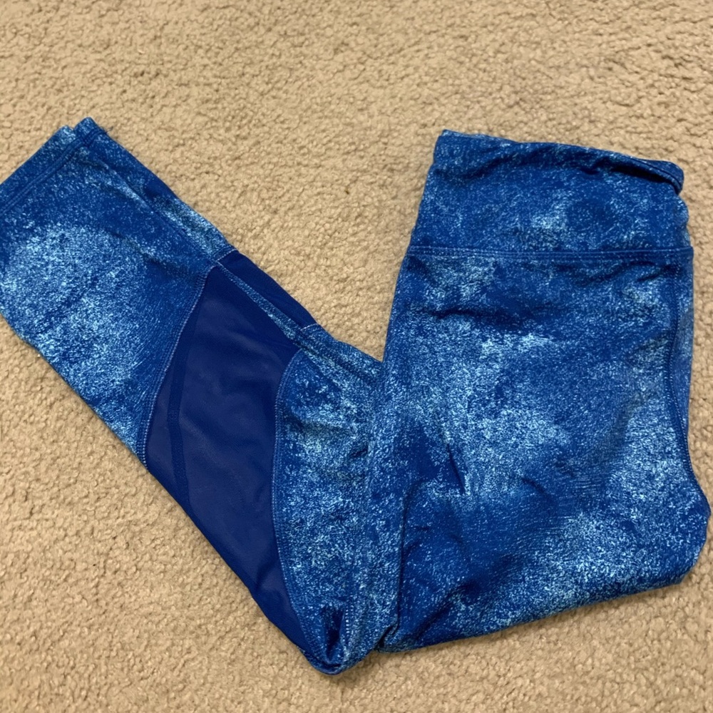 Blue Mesh leggings